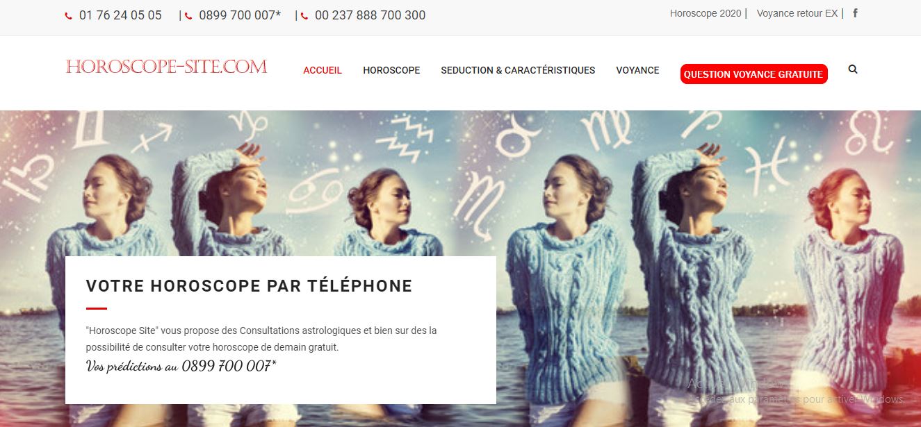 horoscope site -site vitrine prix